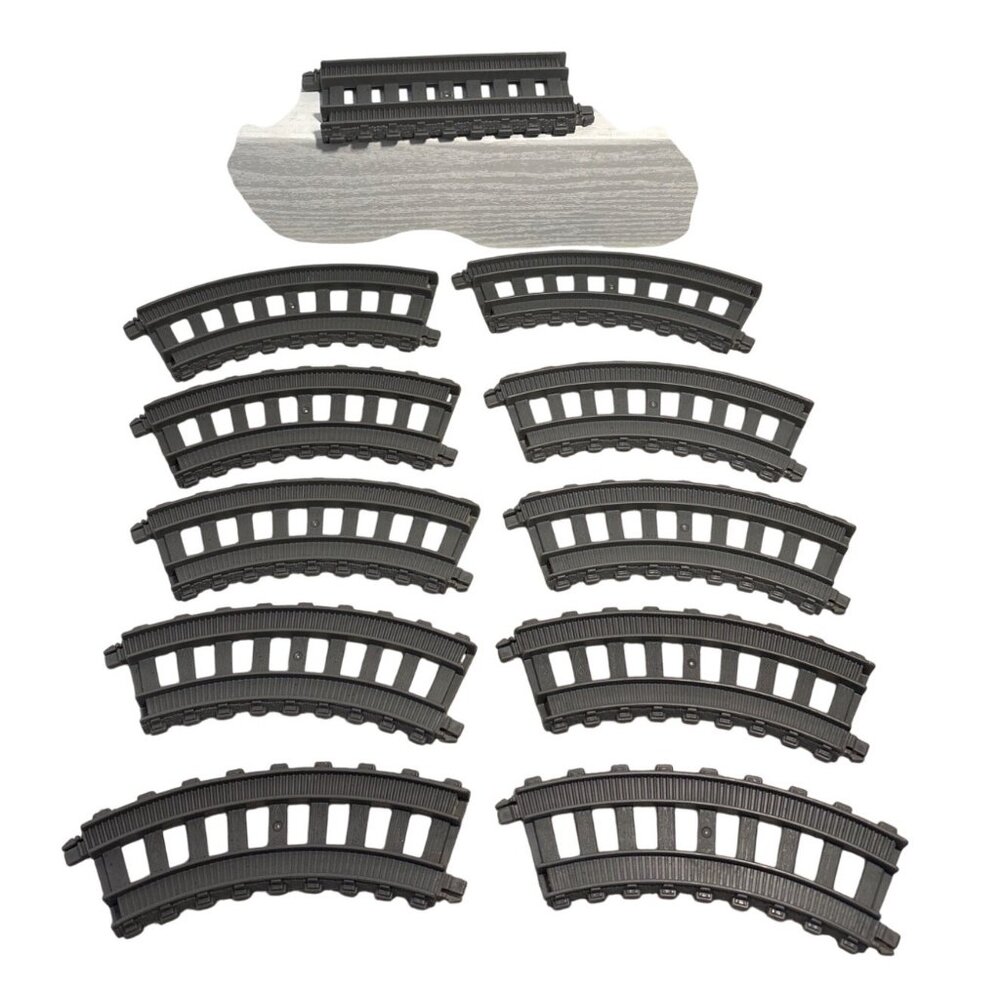 2013 Gullane Thomas & Friends Train Track Pieces Gray 10 Curved & 1 Straight